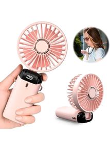 Portable Mini Fan with Digital Display