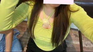 Lime Green Ruched Crop Top