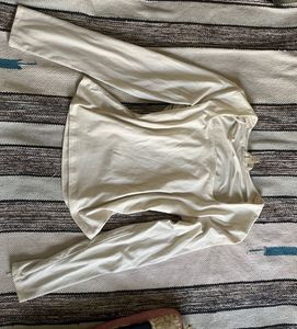 White Long Sleeve Top