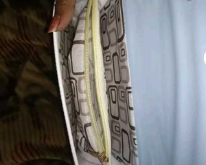 Stylish Two-Tone Crossbody Bag