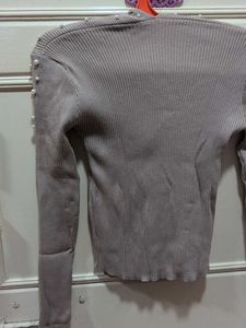 Pearl Embellished Cardigan Top