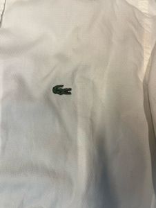 Lacoste White Button-Down Shirt
