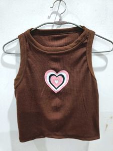brown 🤎 crop top women