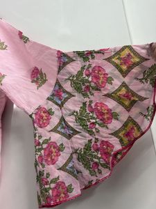 Pink Floral Anarkali Kurta