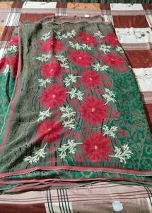 used sari without blouse