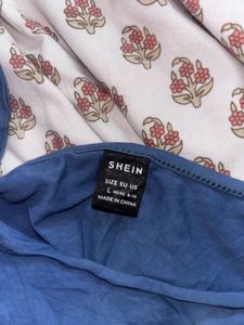 Blue Butterfly Crop Top