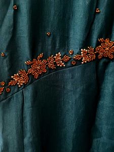 Beautiful peacock  Blue Embellished Gown
