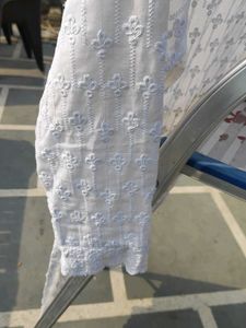 White Embroidered Kurta..