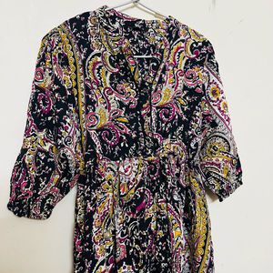 Boho Paisley Print Dress 🥰