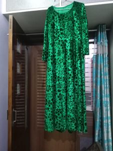 Offer Offer Checkout Today  And Get Assured Free Gift With  velvet gowm Long  Dress
