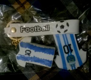 Argentina Football Keychain Set