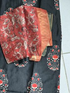 Black Printed Kurta