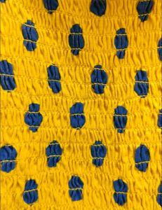 Yellow Polka Dot Smocked Top