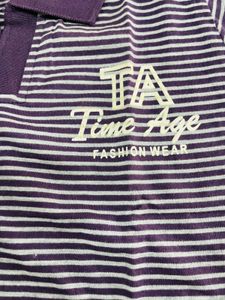 Classic Striped Polo T-Shirt