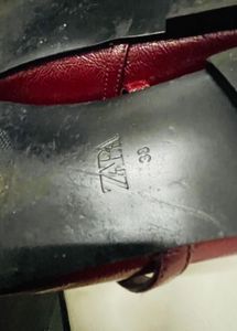 Zara Red Patent Mary Jane Flats