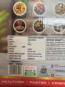Unused Pigeon Airfryer