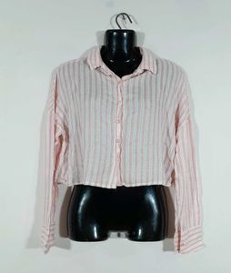 Multi Color Striped Crop Top Women's