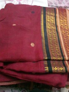 Bengal handloom weavers pure cotton saree