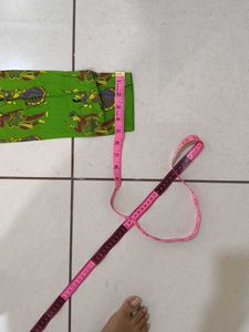 Vibrant Green Kurta with Indian Dance Motifs