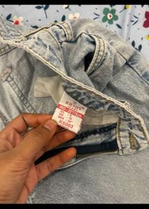 sky blue Light Wash Wide Leg baggy Jeans denim