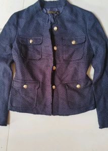 Classic Navy Blazer tweed jacket
