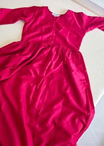 beautiful maroon kurta set