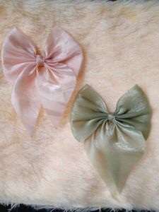 Chic Bow Hair Clips - Set of 2