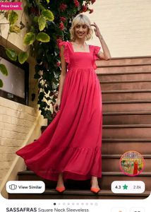 FREE SHIPPING📦Sassfras Pink Maxi Dress