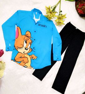 Jerry Cartoon Shirt Trouser Set