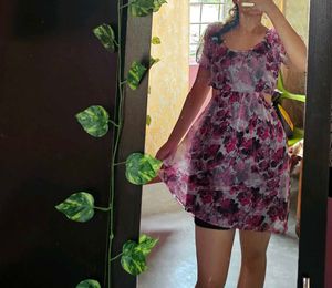 Flowy Floral Mini Dress