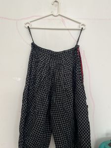 Checked Cropped Trousers