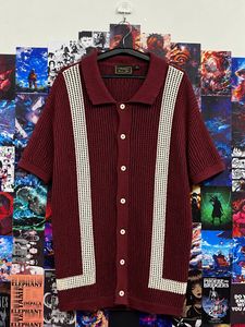 Men's Knitted Short-Sleeve Polo Shirt