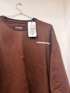 Brown SHEIN Missguided Sweatshirt