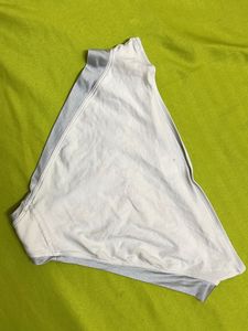 Women's White Briefs with Grey Trim