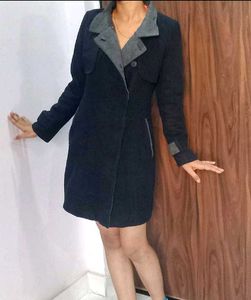 Stylish premium quality Navy Blue Coat dress