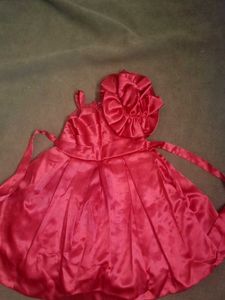 Sparkly Single shoulder Ruffle Red Party Dress