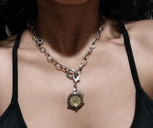 Trendy watch necklace