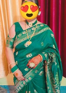 Banarsi Green Colour Saree