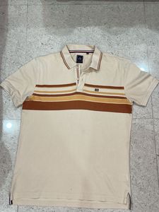 Arrow sports striped collar Polo T-shirt