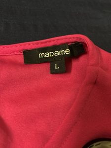 Madame Stylish Pink Flared Dress