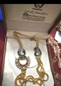 Exquisite Indian Traditional Necklace Peacock Desi