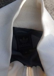 Adidas Black&amp; white track Jacket