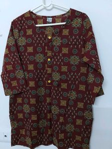 Stylish Maroon Printed Kurta
