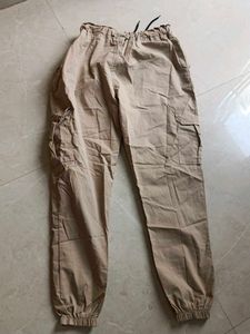 Khaki Cargo Jogger Pants