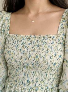 Floral Smocked Puff Sleeve Dress