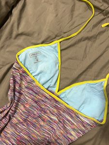 Striped Y2K Halterneck Top