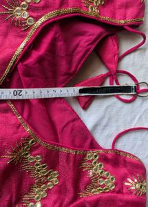 Vibrant Pink Embroidered Blouse