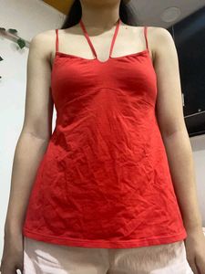 Cute Red-Orange Cami Top