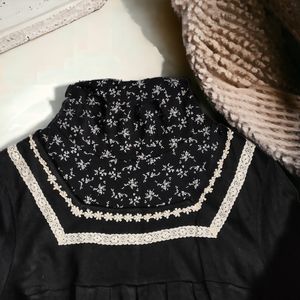 Vintage Black Babydoll Dress