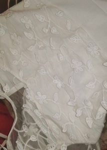 Elegant White Floral Dress